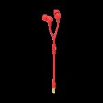 ⁦سماعات اذن سلكية من جي بي ال لون أحمر-JBL C100 Wired In Ear Headphones with Mic Red⁩ - الصورة ⁦2⁩