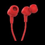 ⁦سماعات اذن سلكية من جي بي ال لون أحمر-JBL C100 Wired In Ear Headphones with Mic Red⁩ - الصورة ⁦4⁩