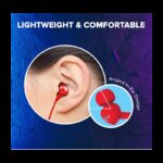 ⁦سماعات اذن سلكية من جي بي ال لون أحمر-JBL C100 Wired In Ear Headphones with Mic Red⁩ - الصورة ⁦7⁩