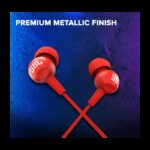 ⁦سماعات اذن سلكية من جي بي ال لون أحمر-JBL C100 Wired In Ear Headphones with Mic Red⁩ - الصورة ⁦11⁩