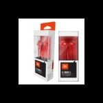 ⁦سماعات اذن سلكية من جي بي ال لون أحمر-JBL C100 Wired In Ear Headphones with Mic Red⁩ - الصورة ⁦12⁩