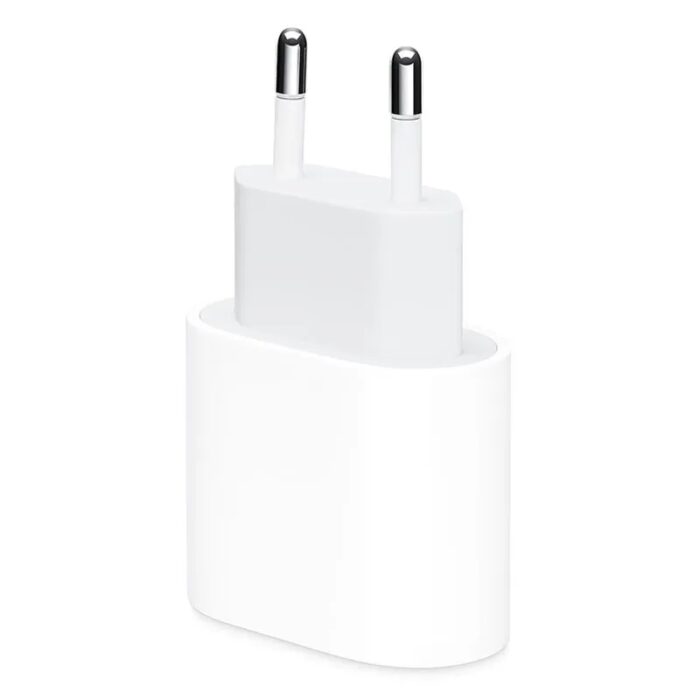 ⁦عظمة شحن (محول) ايفون الأصلي  منفذ تايب سي 20 واط لون أبيض - Apple USB-C Power Adapter 20W White⁩ - الصورة ⁦2⁩