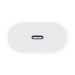 ⁦عظمة شحن (محول) ايفون الأصلي  منفذ تايب سي 20 واط لون أبيض - Apple USB-C Power Adapter 20W White⁩ - الصورة ⁦4⁩