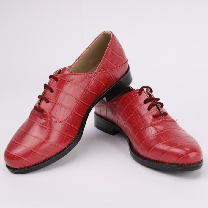 ⁦حذاء ايرون جلد بسحاب للنساء لون خمري-IRON Womens' Shoes⁩ - الصورة ⁦4⁩