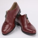 ⁦حذاء ايرون جلد بأربطة للنساء لون خمري-IRON Womens' Shoes⁩ - الصورة ⁦3⁩