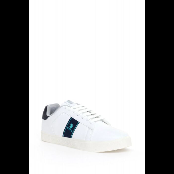 ⁦حذاء يو اس بولو جلد للرجال لون أبيض⁩ - الصورة ⁦2⁩