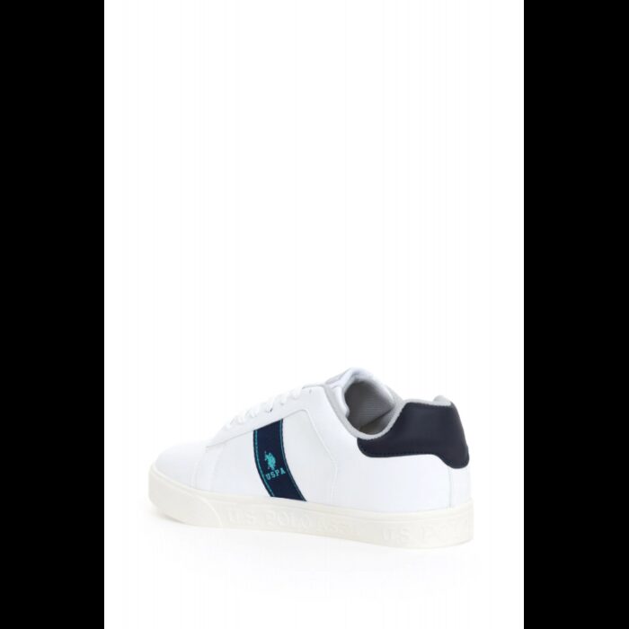 ⁦حذاء يو اس بولو جلد للرجال لون أبيض⁩ - الصورة ⁦3⁩