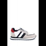 ⁦حذاء يو اس بولو جلد للرجال لون أبيض وكحلي وبيج⁩ - الصورة ⁦3⁩