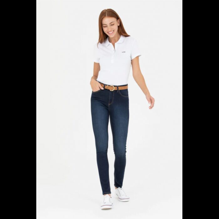 ⁦تيشيرت يو اس اسنت بولو للنساء سادة أبيض⁩ - الصورة ⁦4⁩