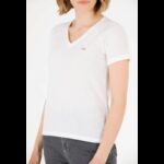 ⁦تيشيرت يو اس اسنت بولو قبة شكل 7 للنساء سادة أبيض⁩ - الصورة ⁦6⁩