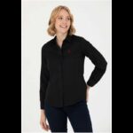 قميص يو اس اسنت بولو للنساء سادة أسود