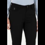 ⁦بنطلون يو اس اسنت بولو للنساء سادة أسود⁩ - الصورة ⁦5⁩