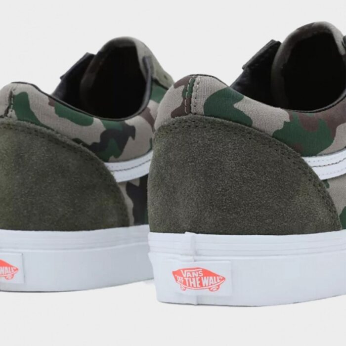 ⁦حذاء فانز اولد سكول للرجال لون جيشي- Vans Mens' Old Skool Shoes⁩ - الصورة ⁦2⁩