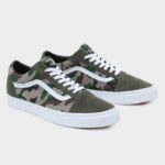 ⁦حذاء فانز اولد سكول للرجال لون جيشي- Vans Mens' Old Skool Shoes⁩ - الصورة ⁦3⁩