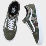 ⁦حذاء فانز اولد سكول للرجال لون جيشي- Vans Mens' Old Skool Shoes⁩ - الصورة ⁦4⁩