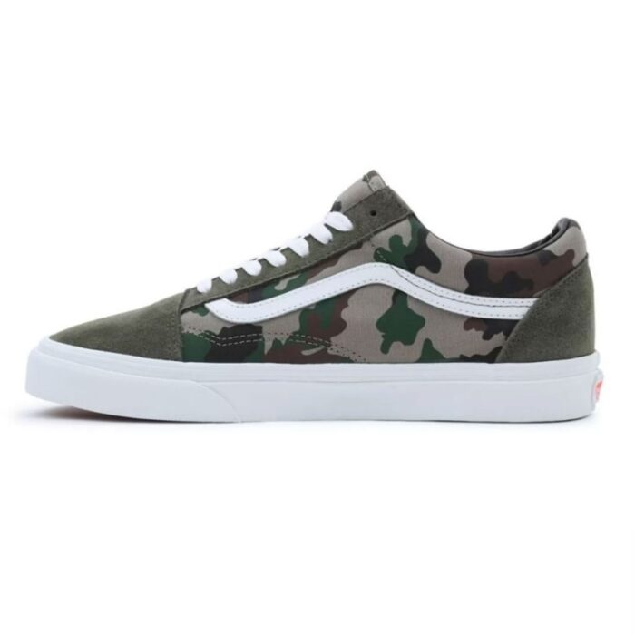 ⁦حذاء فانز اولد سكول للرجال لون جيشي- Vans Mens' Old Skool Shoes⁩ - الصورة ⁦9⁩