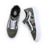 ⁦حذاء فانز اولد سكول للرجال لون جيشي- Vans Mens' Old Skool Shoes⁩ - الصورة ⁦12⁩