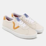 ⁦حذاء فانز سكيت سبورت للجنسين لون أبيض وذهبي ونعل أبيض- Vans Unisex' Skate Sport Shoes⁩ - الصورة ⁦7⁩