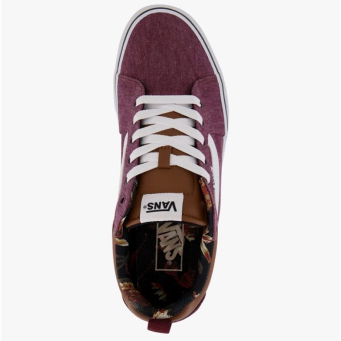 ⁦حذاء فانز فيلمور للرجال لون خمري ونعل أبيض- Vans Mens' Filmore Herren Shoes⁩ - الصورة ⁦4⁩