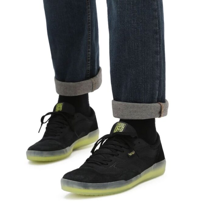 ⁦حذاء فانز اولد سكيت آفي للرجال لون أسود ونعل أصفر- Vans Mens' Skate Ave Shoes⁩ - الصورة ⁦8⁩