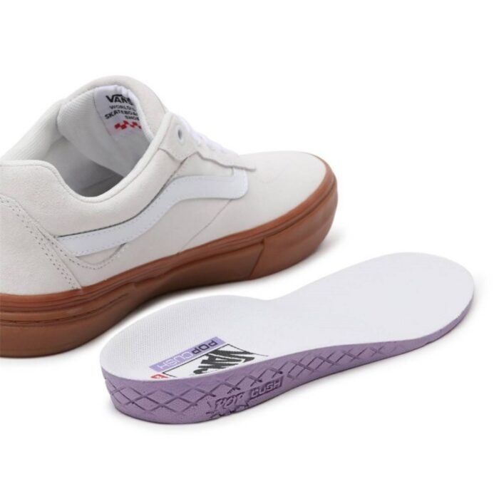 ⁦حذاء فانز كيلي ولكر للرجال لون أبيض ونعل بني- Vans Mens' Kyle Walker Shoes⁩ - الصورة ⁦5⁩