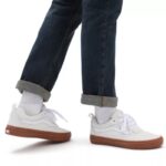 ⁦حذاء فانز كيلي ولكر للرجال لون أبيض ونعل بني- Vans Mens' Kyle Walker Shoes⁩ - الصورة ⁦8⁩