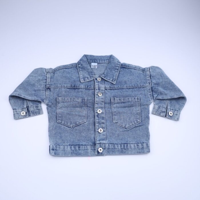 10330170_67db95cbf1c33 جاكيت جينز بناتي برسومات ديزني للأطفال لون أزرق - الصورة 1