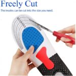 ⁦ضبان طبي قابل للتعديل لكلا الجنسين-Insoles for Unisex Plantar Fasciitis Orthotic Inserts Shock Absorbing Anti Fatigue for Walking, Runing and Sports⁩ - الصورة ⁦4⁩