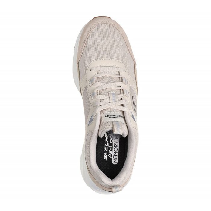 ⁦حذاء سكيتشرز سكيتش اير كورت-ريترو أفينيو للنساء لون بيج ونعل أبيض- Skechers Women's Skech-Air Court - Retro Avenue Shoes⁩ - الصورة ⁦2⁩