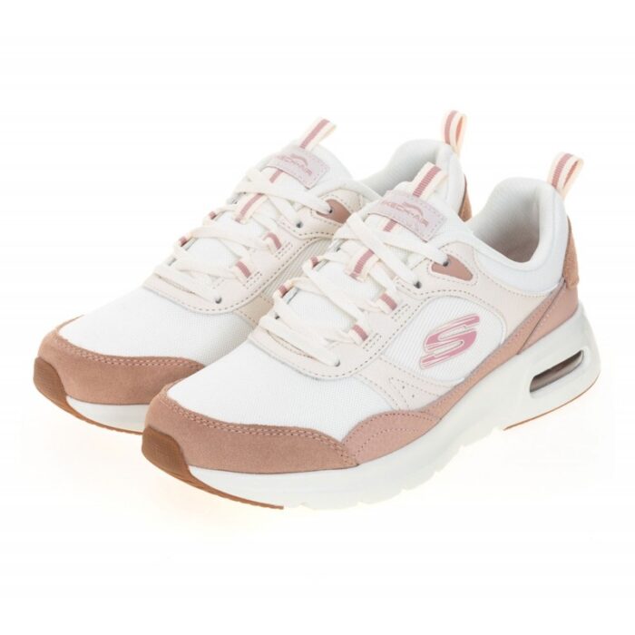 ⁦حذاء سكيتشرز سكيتش اير كورت-ريترو أفينيو للنساء لون أبيض وزهري ونعل أبيض- Skechers Women's Skech-Air Court - Retro Avenue Shoes⁩ - الصورة ⁦7⁩