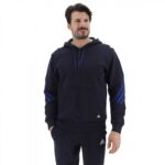 ⁦هودي اديداس فيوتشر ايكون ثلاث خطوط للرجال لون أزرق-adidas Mens' Future Icons 3-Stripes Full-Zip Hoodie - Blue⁩ - الصورة ⁦2⁩