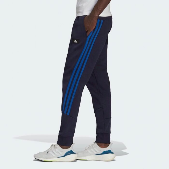 ⁦بنطلون اديداس فيوتشر ايكون ثلاث خطوط للرجال لون أزرق-adidas Mens' Future Icons 3-Stripes Pants⁩ - الصورة ⁦11⁩