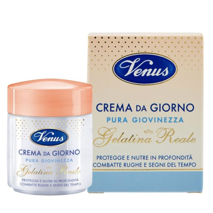 ⁦كريم فينوس للبشرة وإزالة التجاعيد حجم 50 مل-Venus Crema Da Giorno pura giovinezza alla Gelatina Reale - 50 ml⁩ - الصورة ⁦3⁩