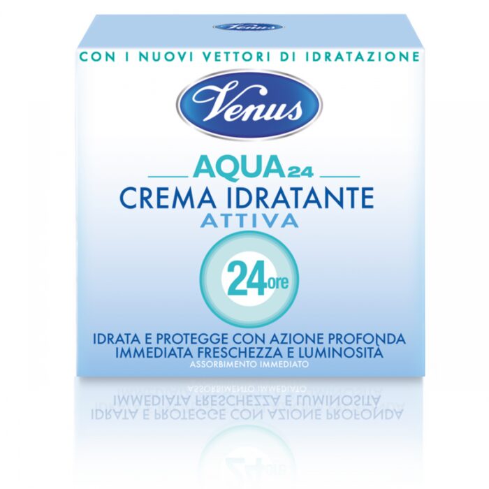 10330333_67db96450a82f Venus Aqua 24 Crema Idratante Attiva 50ML - كريم ترطيب للوجه أكوا 24 من فينوس 50 مل - الصورة 1
