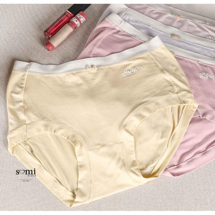 10330462_67db96fbcde7c طقم داخلي سليب مُكون من 4 قطع للنساء بألوان متعددة من Sami boutique - الصورة 1