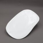 ⁦صحن تقديم بورسلان بتصميم شبه مستطيل طول 35×22 سم لون أبيض⁩ - الصورة ⁦2⁩