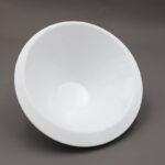 ⁦جاط تقديم بورسلان بتصميم دائري قطر 28 سم لون أبيض⁩ - الصورة ⁦2⁩