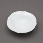 صحن بورسلان صغير بتصميم دائري قطر 12.5 سم لون أبيض