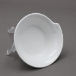 ⁦صحن بورسلان صغير بتصميم دائري قطر 13 سم لون أبيض⁩ - الصورة ⁦2⁩