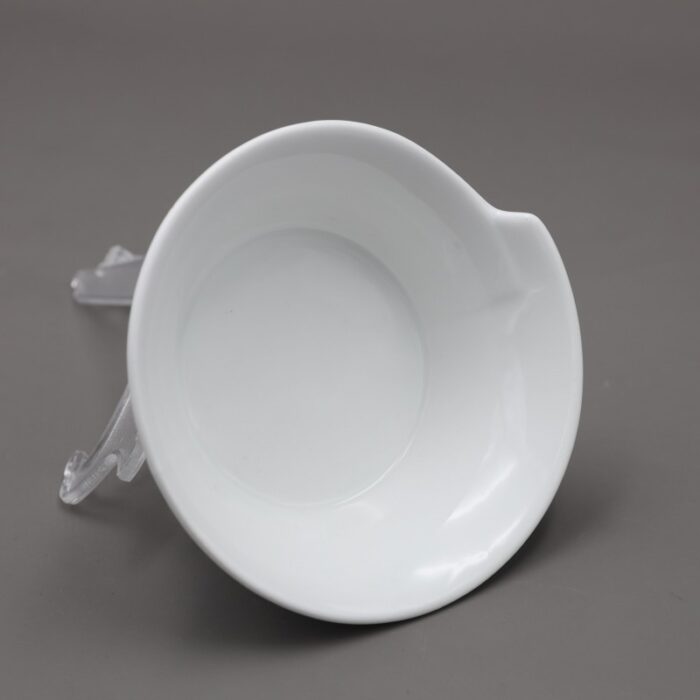 ⁦صحن بورسلان صغير بتصميم دائري قطر 13 سم لون أبيض⁩ - الصورة ⁦2⁩