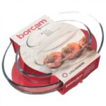 ⁦طقم borcam زجاج حراري  بتصميم بيضاوي من قطعتين شفاف سعة 1.55+3.2 لتر⁩ - الصورة ⁦3⁩