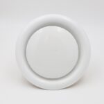 جريل شفقط ألمنيوم دائري حجم 8 انش لون أبيض