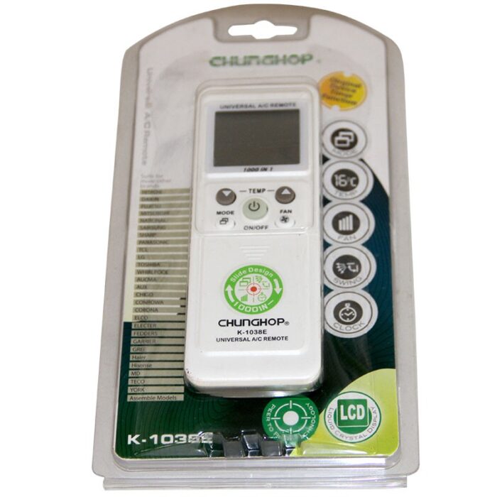 10330553_67db976233a92 ريموت تحكم يونفيرسال لجميع أنواع وموديلات المكيفات لون أبيض - الصورة 1