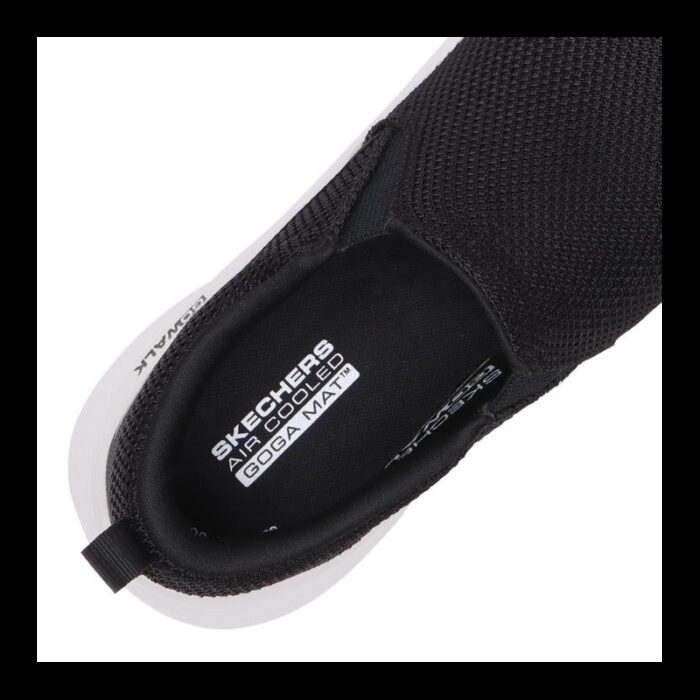 ⁦حذاء سكيتشرز جو ووك فليكس-ايمبيكابل للرجال لون أسود ونعل أبيض- Skechers Men's GO WALK Flex - Impeccable II Shoes⁩ - الصورة ⁦9⁩