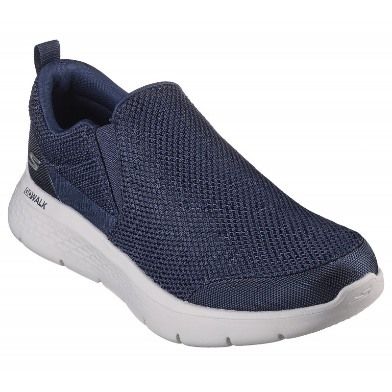 ⁦حذاء سكيتشرز جو ووك فليكس-ايمبيكابل للرجال لون كحلي ونعل أبيض- Skechers Men's GO WALK Flex - Impeccable II Shoes⁩ - الصورة ⁦1⁩