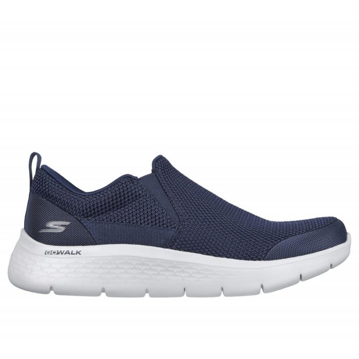 ⁦حذاء سكيتشرز جو ووك فليكس-ايمبيكابل للرجال لون كحلي ونعل أبيض- Skechers Men's GO WALK Flex - Impeccable II Shoes⁩ - الصورة ⁦2⁩