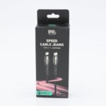 كابل نقل بيانات وشحن سريع من 9 برو منفذ تايب سي إلى لايتينغ طول 1 متر لون أسود- 9PRO Super Speed Cable Type C to Lightning