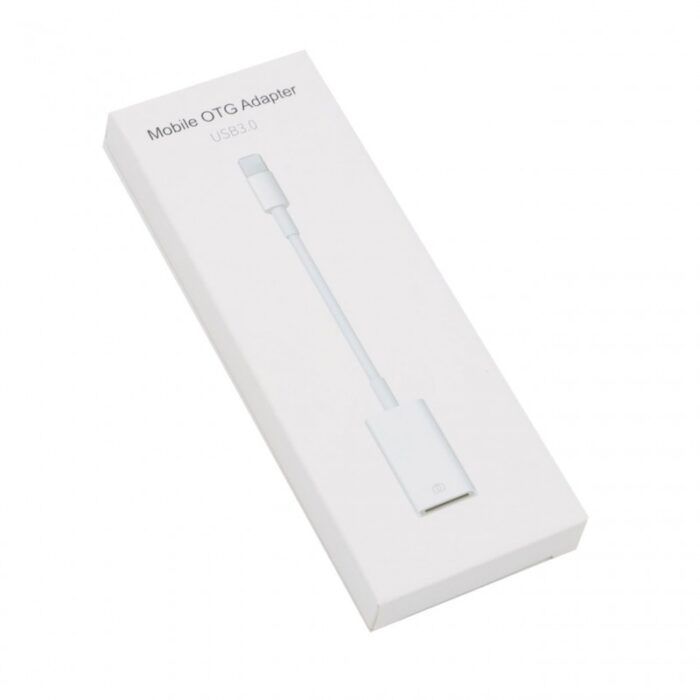 ⁦كابل الشحن LIGHTNING TO OTG ADAPTER باللون الأبيض⁩ - الصورة ⁦2⁩