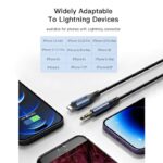 ⁦كابل يسيدو محول صوت Aux منفذ لايتينج إلى 3.5 ميلي طول 1 متر- Yesido Yau35 AUX Adapter IP To 3.5MM Audio Cable⁩ - الصورة ⁦6⁩