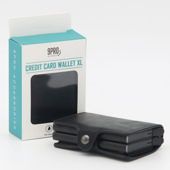 10330840_67db9874e57d9 حامل البطاقات الائتمانية من 9 برو الحجم المضاعف لون أسود - الصورة 1